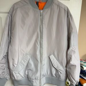Women’s Gray Bomber Jacket